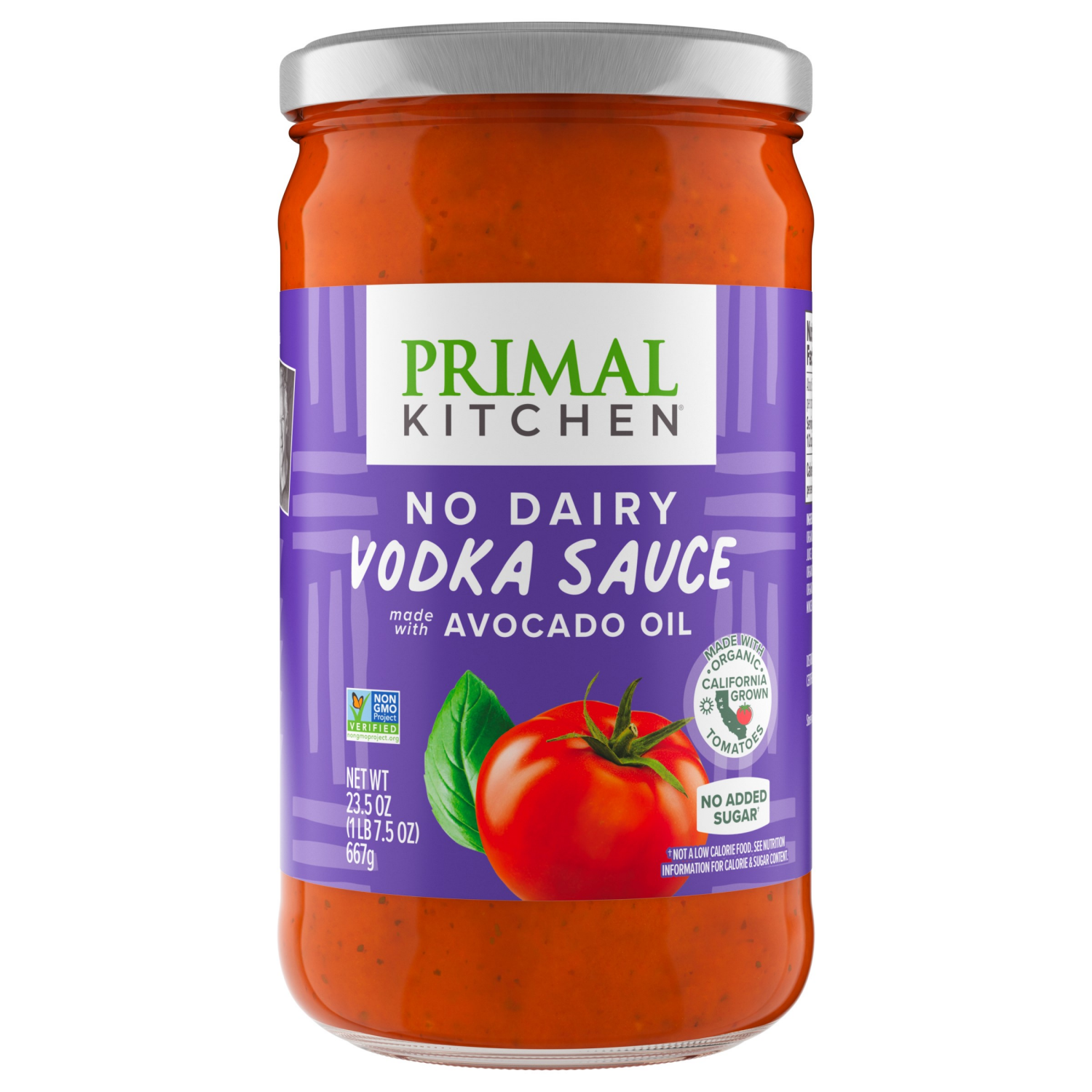 slide 4 of 5, Primal Kitchen No Dairy Vodka Sauce 23.5 oz, 23.5 oz