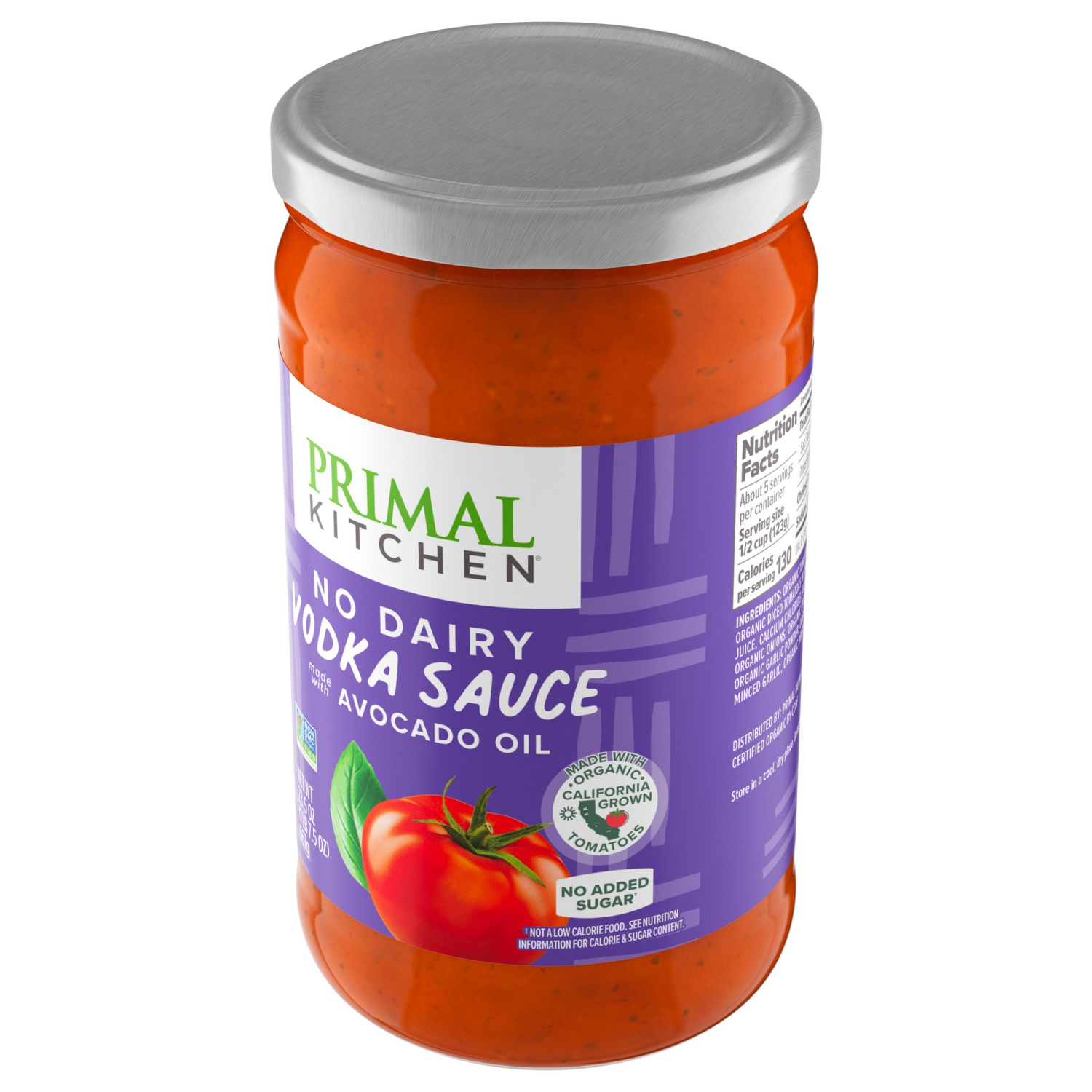 slide 5 of 5, Primal Kitchen No Dairy Vodka Sauce 23.5 oz, 23.5 oz