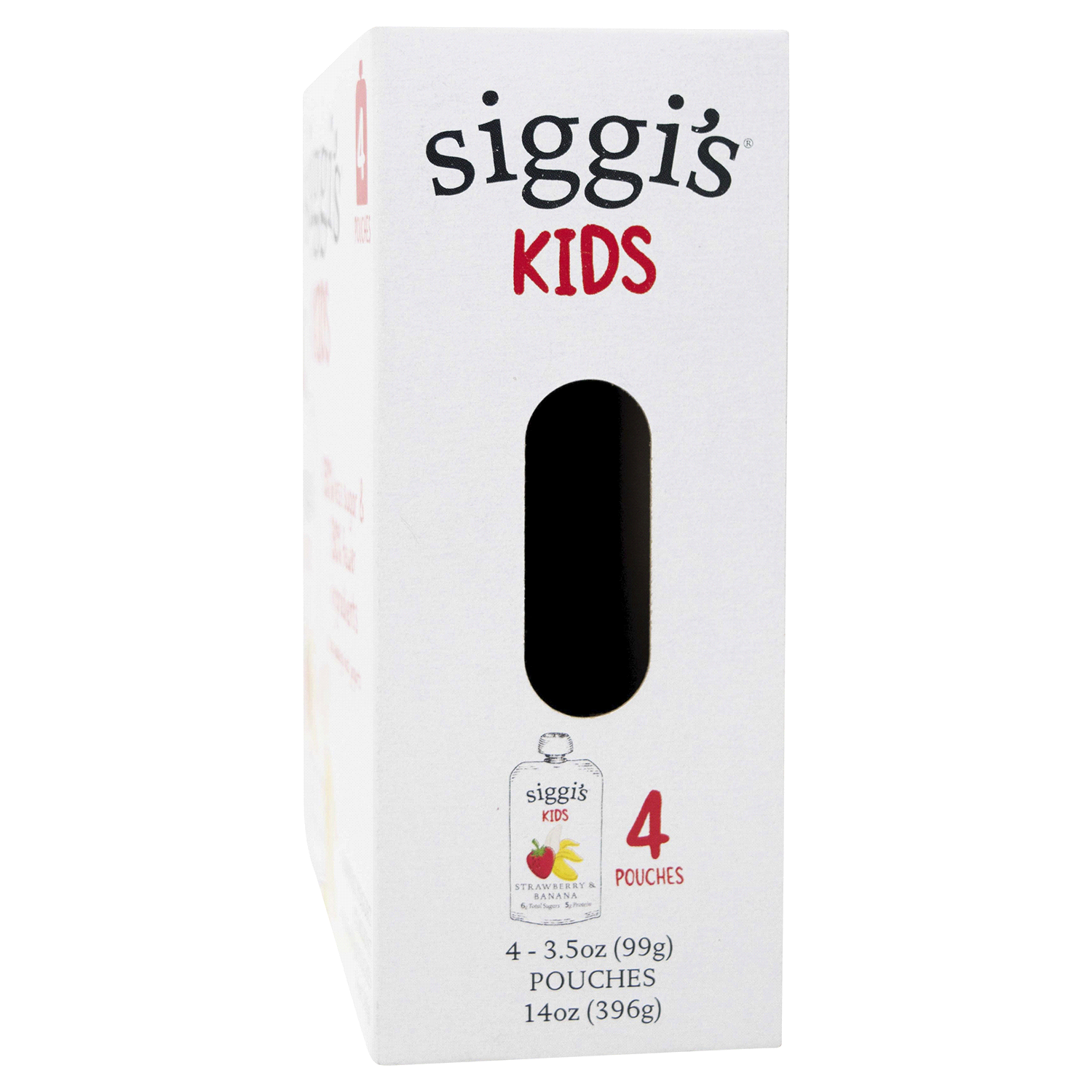 slide 3 of 4, Siggi's siggi’s Strawberry Banana Reduced Fat Yogurt Pouches, 3.5 oz, 4 ct Pack, 4 ct