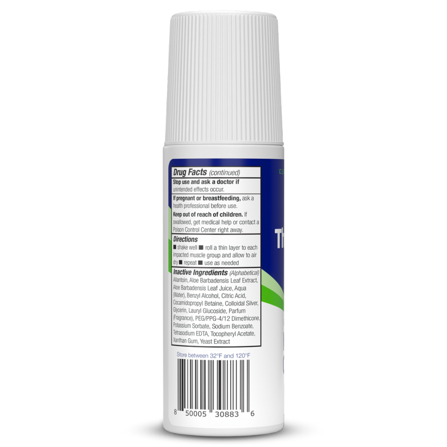 slide 2 of 3, Theraworx Roll-On Relief for Muscle Cramps 2.5 fl oz, 2.5 oz