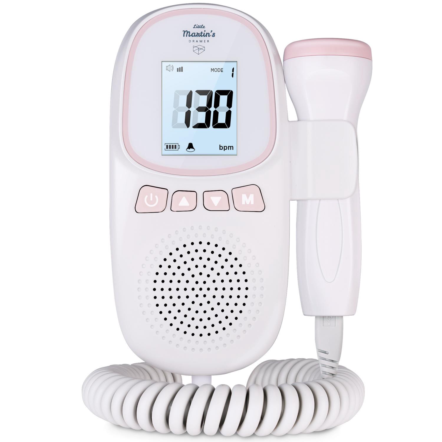 slide 1 of 1, Portable Ultrasound Fetal Doppler - Pink, 1 ct