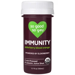 So Good So You Immunity Elderberry Blood Orange Probiotic Shot