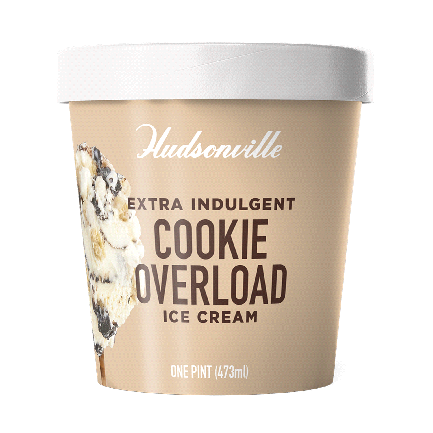 slide 1 of 3, Hudsonville Extra Indulgent Cookie Overloaded Ice Cream 1 pt, 1 pint