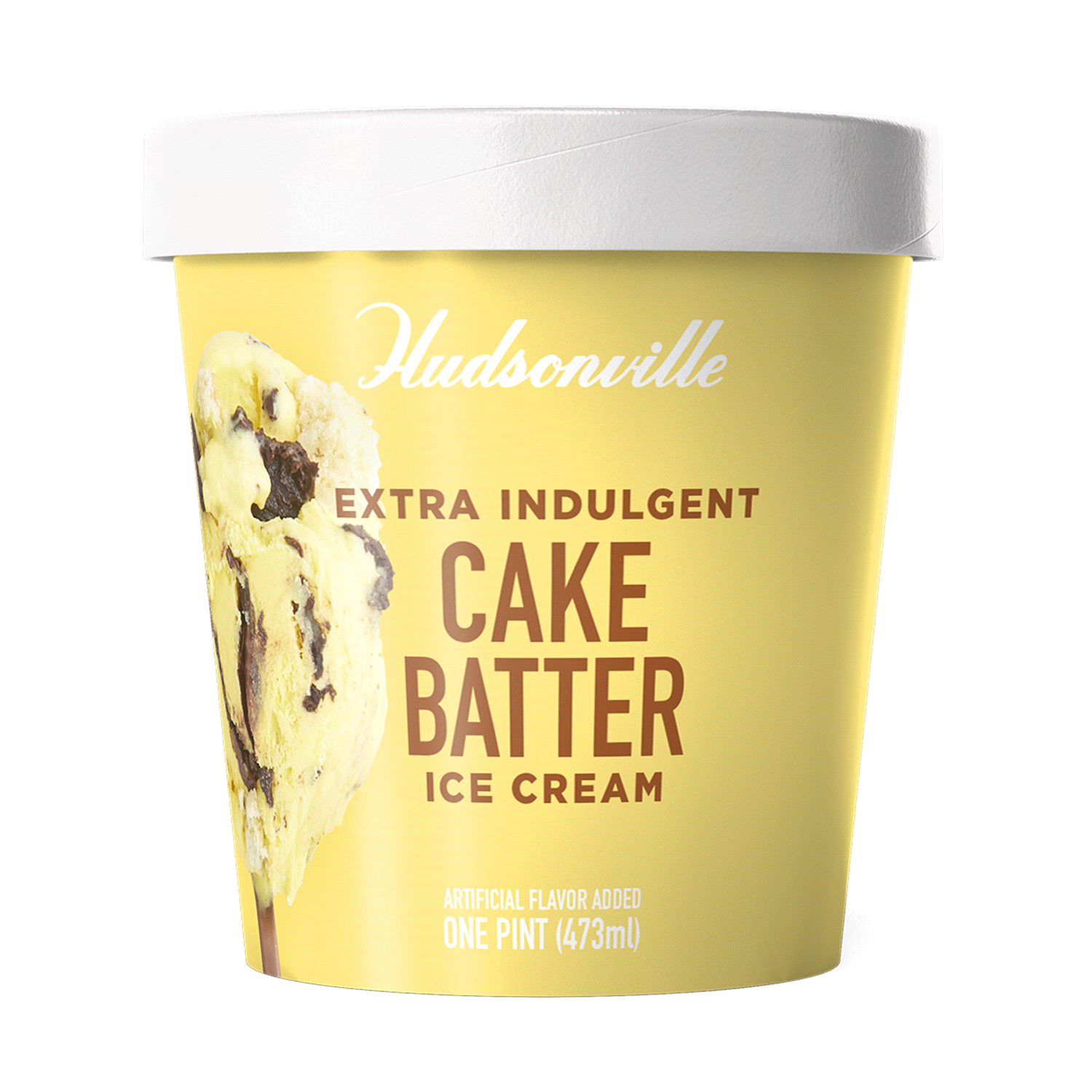 slide 1 of 3, Hudsonville Extra Indulgent Cake Batter Ice Cream 1 pt, 1 pint