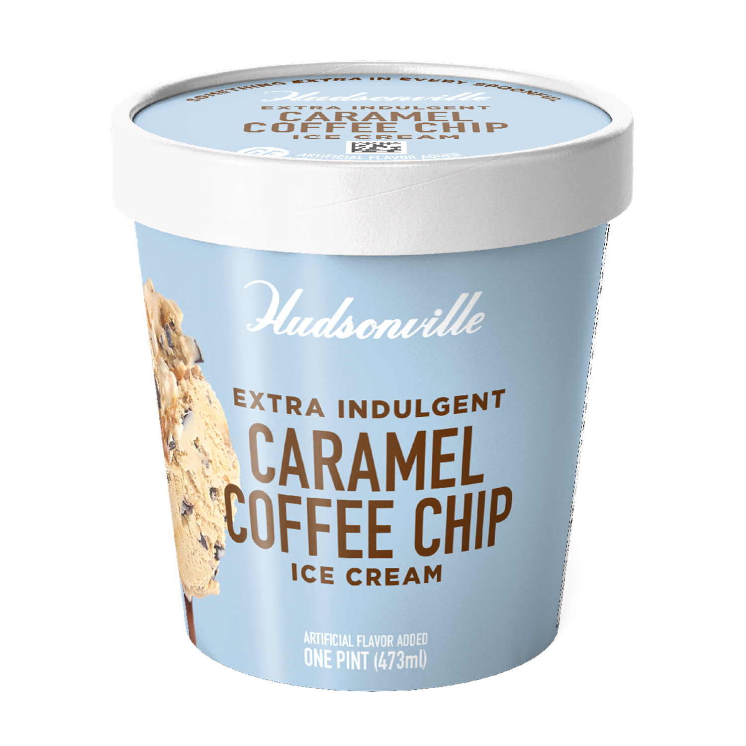 slide 2 of 4, Hudsonville Caramel Coffee Chip Ice Cream Pint, 16 oz