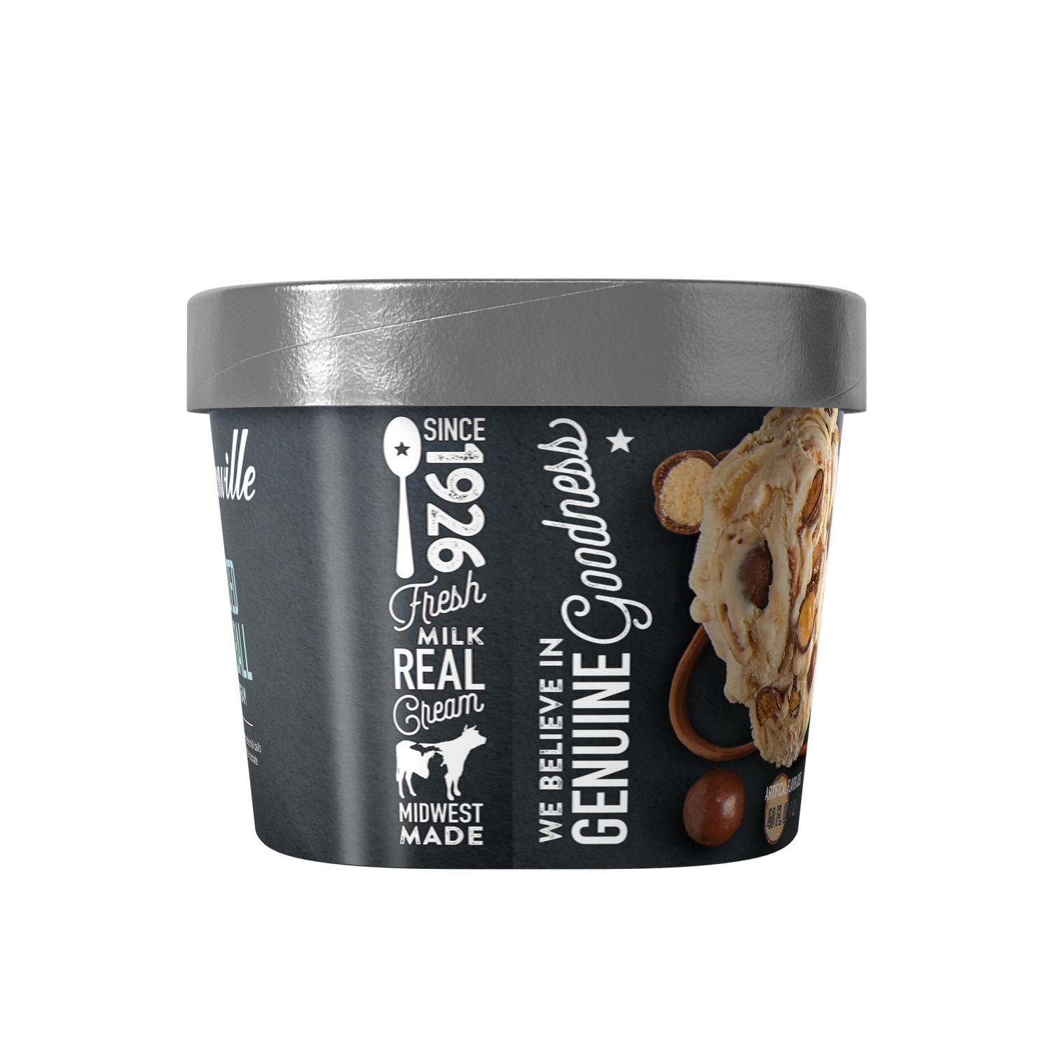 slide 3 of 4, Hudsonville Malted Milk Ball Ice Cream 48 fl oz, 48 fl oz