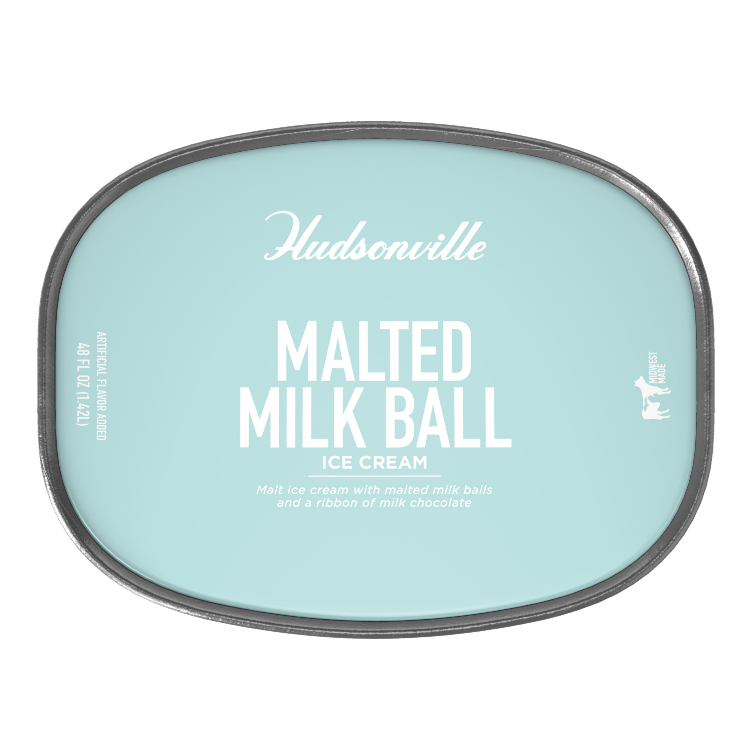 slide 4 of 4, Hudsonville Malted Milk Ball Ice Cream 48 fl oz, 48 fl oz