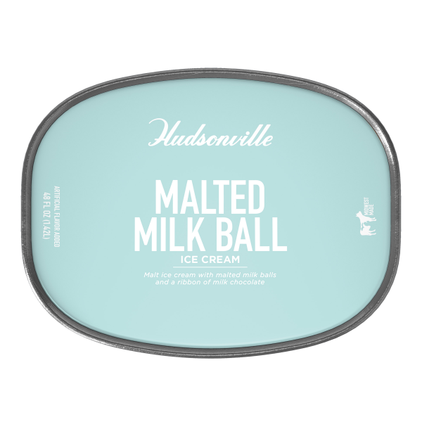 slide 3 of 13, Hudsonville Malted Milk Ball Ice Cream 48 fl oz, 48 fl oz