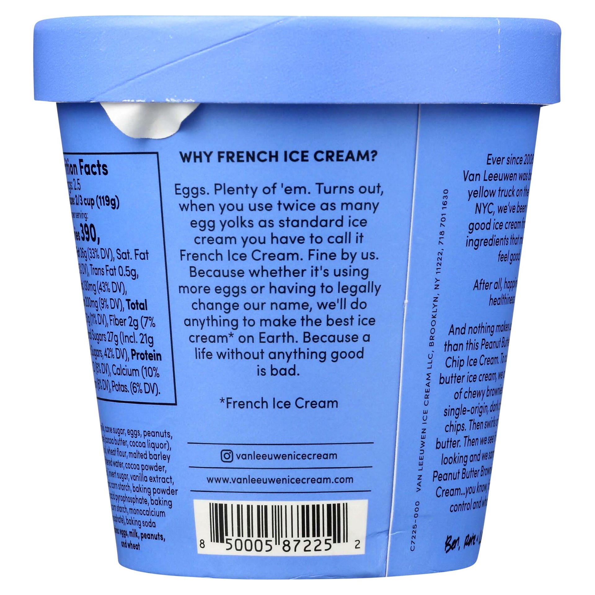 slide 13 of 21, Van Leeuwen Peanut Butter Brown Chip French Ice Cream 14 fl oz, 14 fl oz