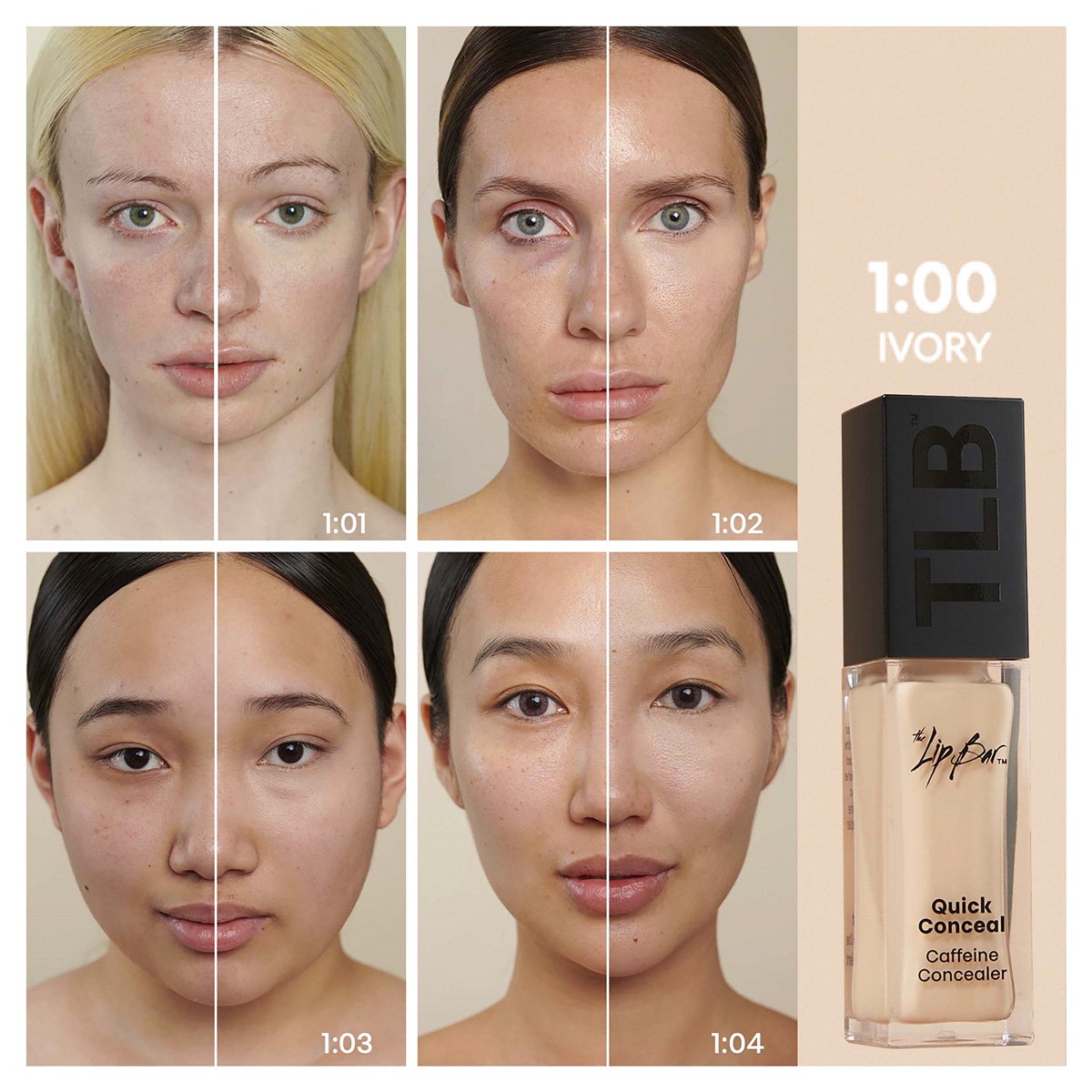 slide 9 of 21, The Lip Bar Quick Conceal Caffeine Concealer - 2.0 Ivory - 0.35oz, 0.35 oz