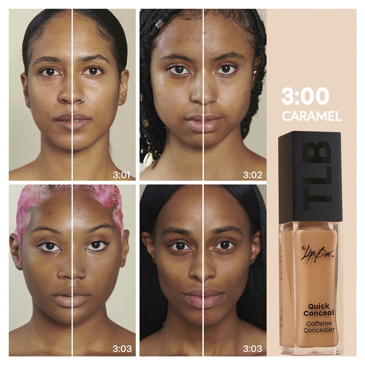 slide 9 of 21, The Lip Bar Quick Conceal Caffeine Concealer - Caramel - 0.35oz, 0.35 oz