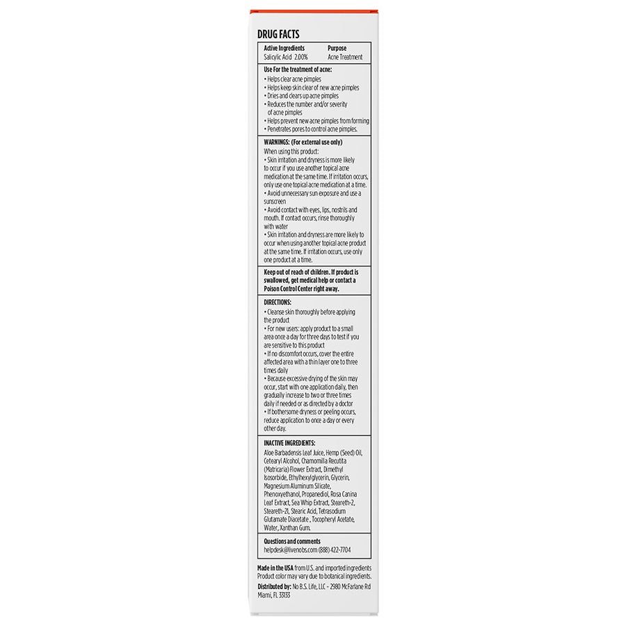 slide 4 of 4, No B.S. Acne Spot Treatment 0.5 fl oz, 0.5 fl oz