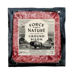Force Of Nature FORCE OF NATURE BISON GROUND GRASSFED 14 oz