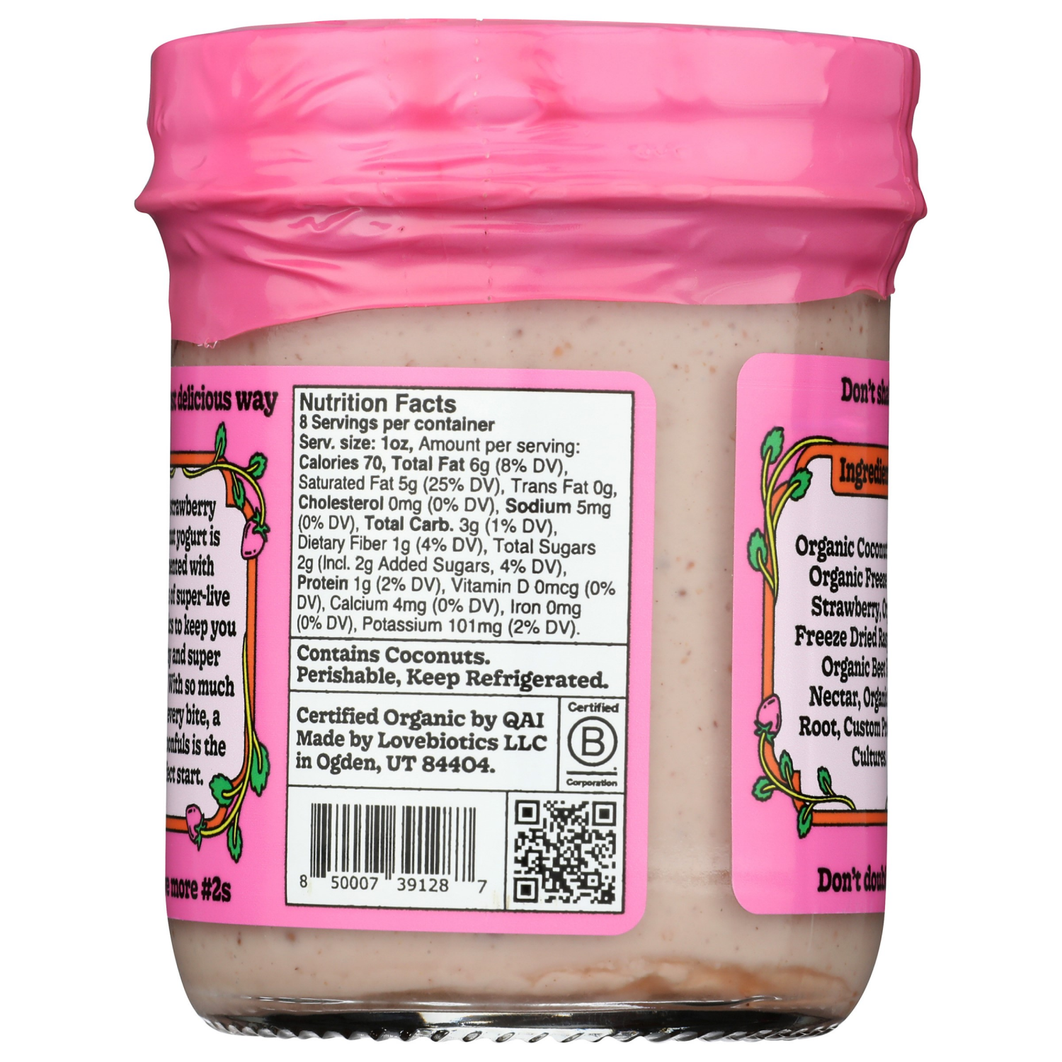 slide 3 of 4, Coconut Cult 8oz Harvest Strawberry Probiotic Coconut Yogurt, 8 fl oz