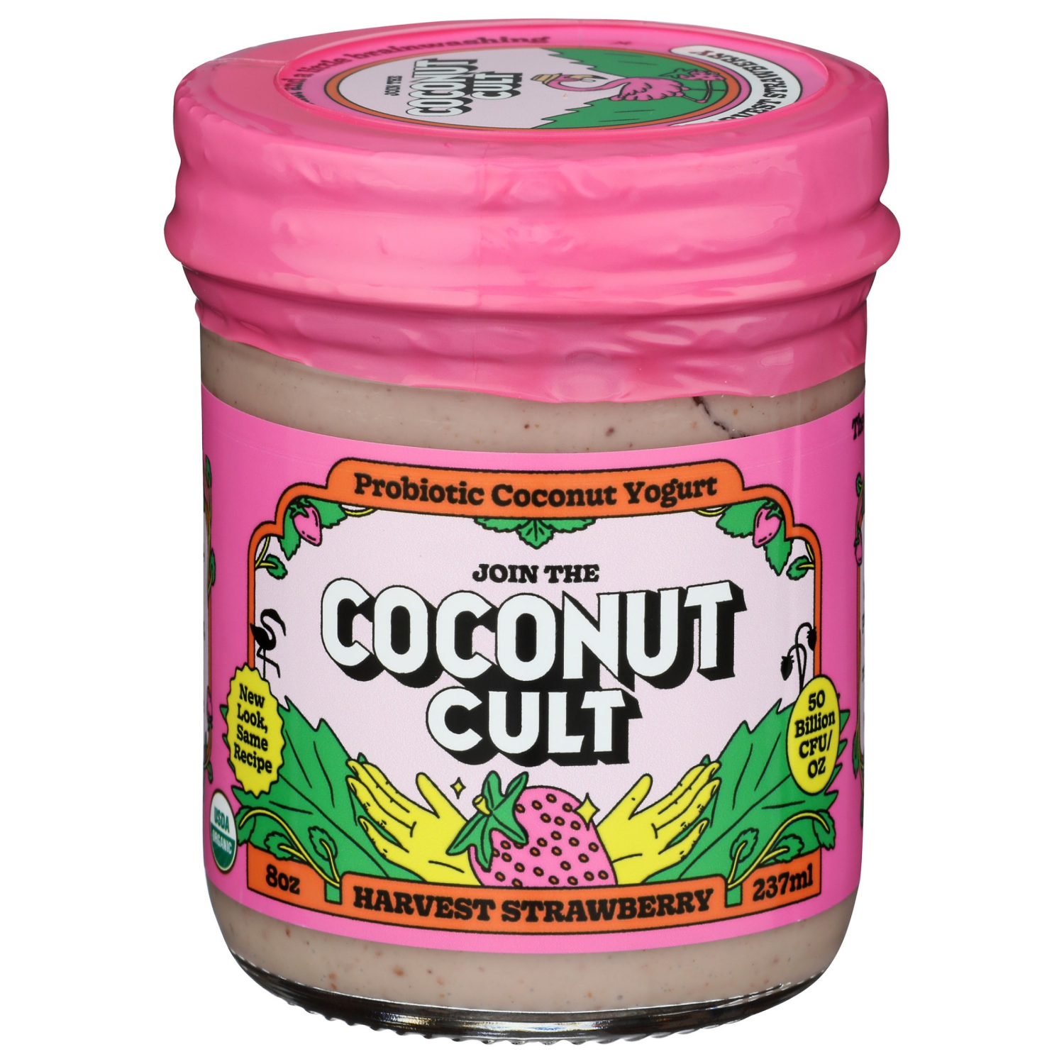 slide 1 of 4, Coconut Cult 8oz Harvest Strawberry Probiotic Coconut Yogurt, 8 fl oz
