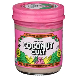 Coconut Cult 8oz Harvest Strawberry Probiotic Coconut Yogurt