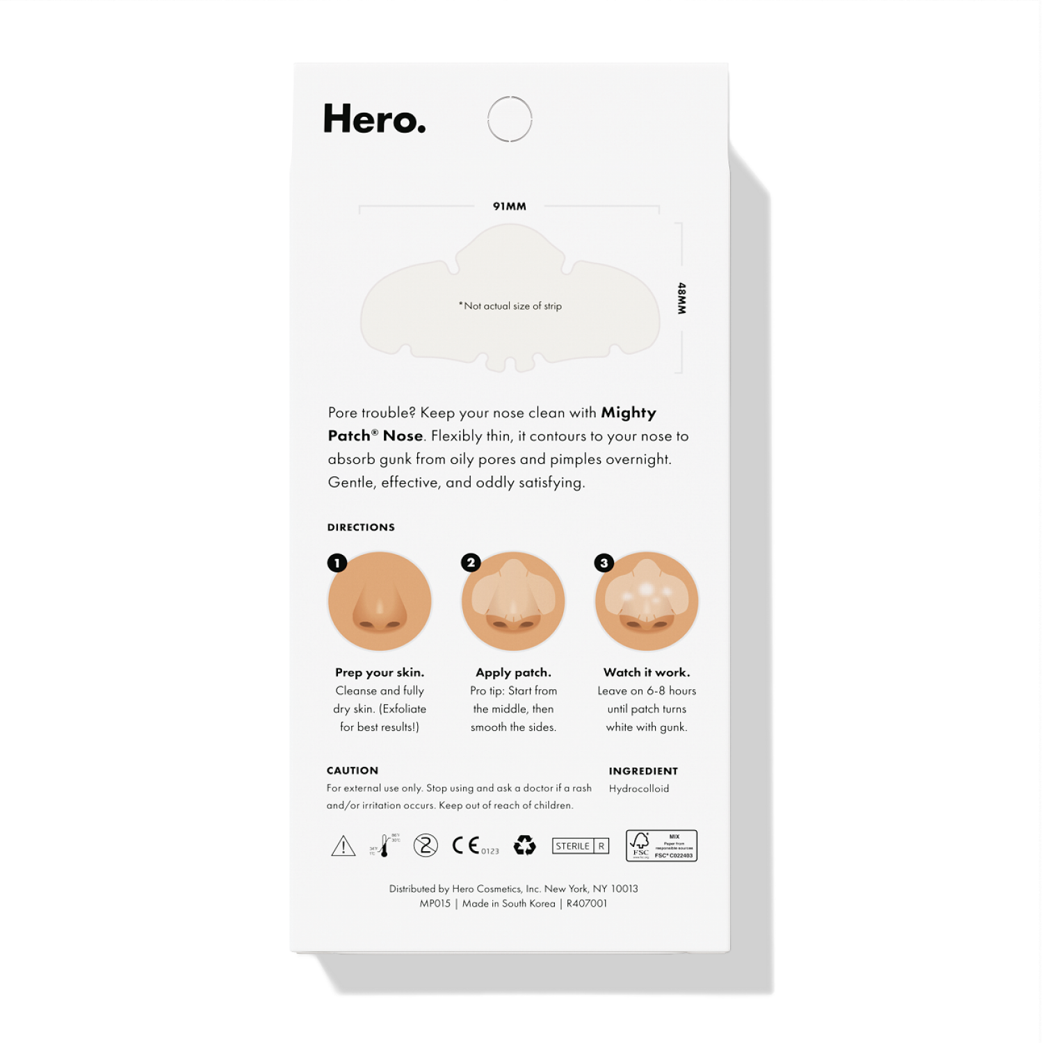 slide 2 of 2, Hero Nose Mighty Patch, 10 ct