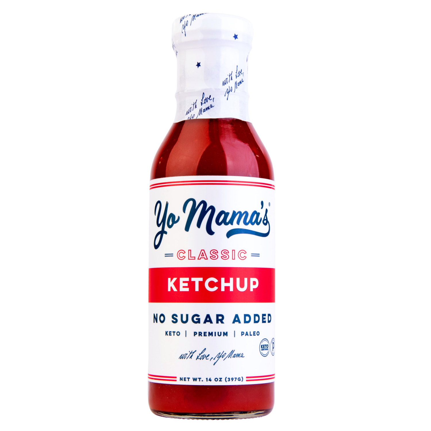 slide 1 of 4, Yo Mama's No Sugar Added Classic Ketchup 14 oz, 14 oz