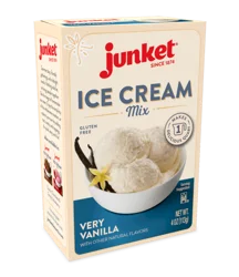 Junket Very Vanilla Ice Cream Mix 4 oz