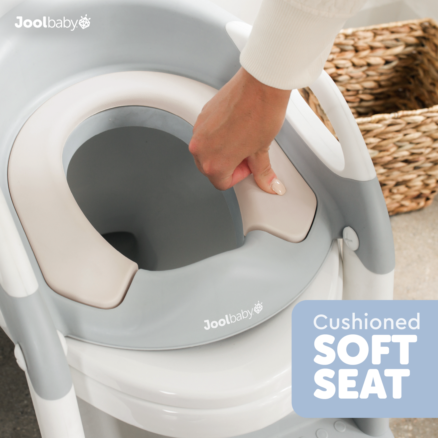 slide 2 of 8, Jool Baby Potty Ladder, Gray, 1 ct