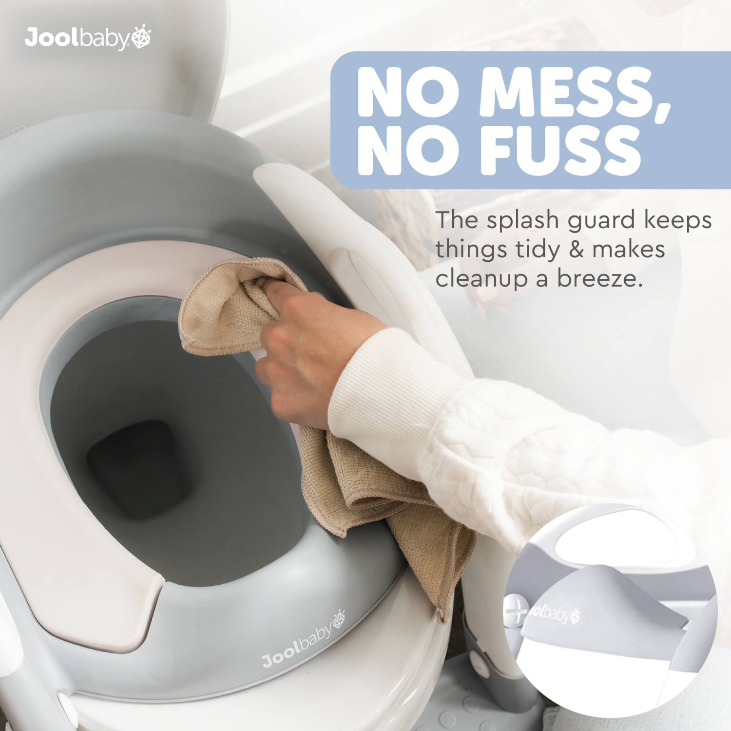 slide 3 of 8, Jool Baby Potty Ladder, Gray, 1 ct