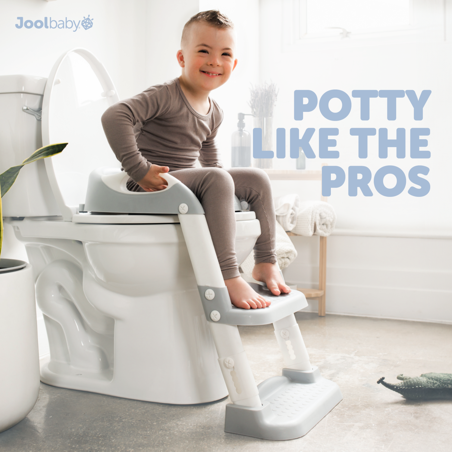 slide 4 of 8, Jool Baby Potty Ladder, Gray, 1 ct