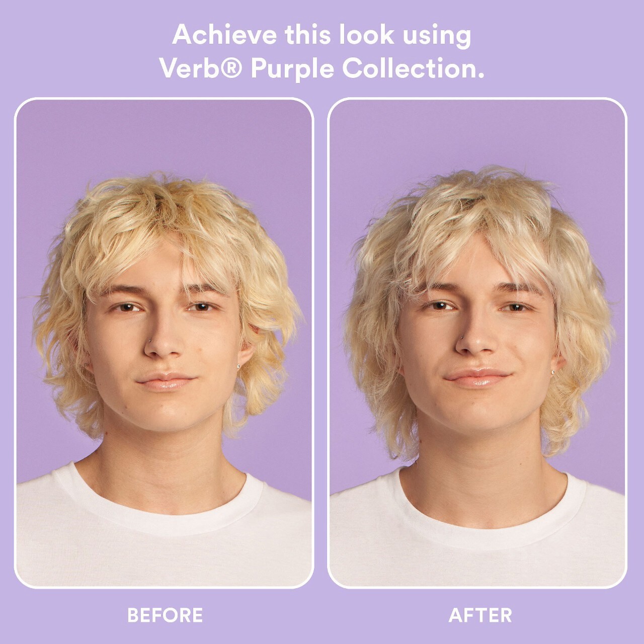 slide 2 of 10, Verb Brighten and Toning Purple Mask for Blonde Hair 6.3 oz/ 180 g,