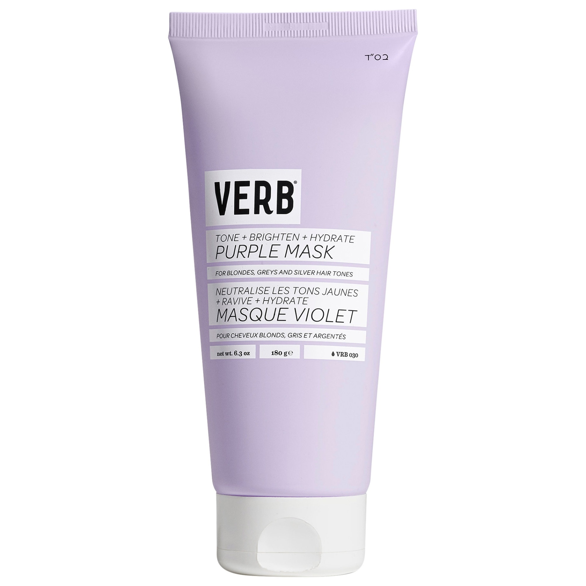 slide 1 of 10, Verb Brighten and Toning Purple Mask for Blonde Hair 6.3 oz/ 180 g,