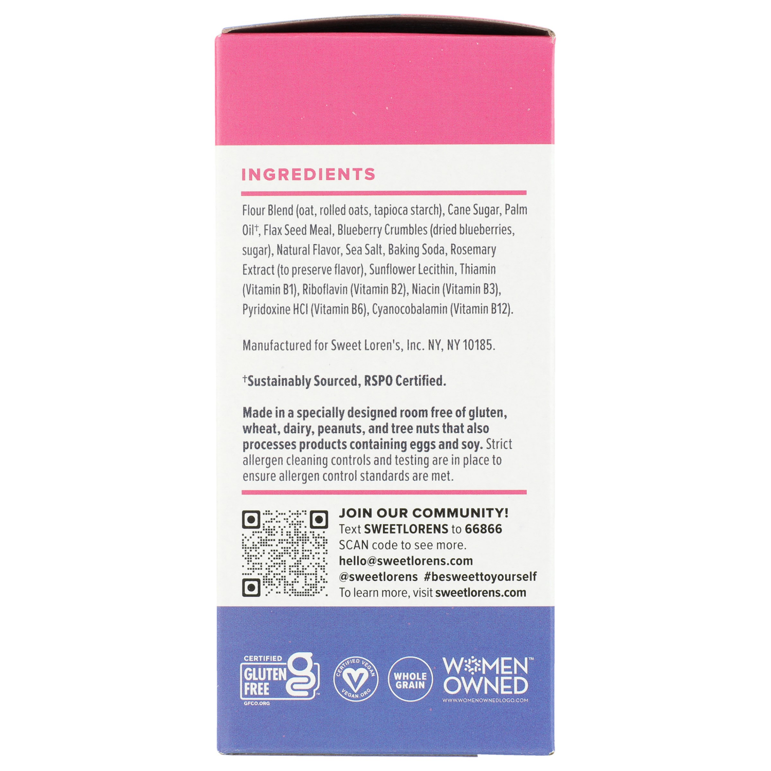 slide 3 of 4, Sweet Loren's Gluten Free Vegan Blueberry Breakfast Biscuits, 8oz, 5 ct