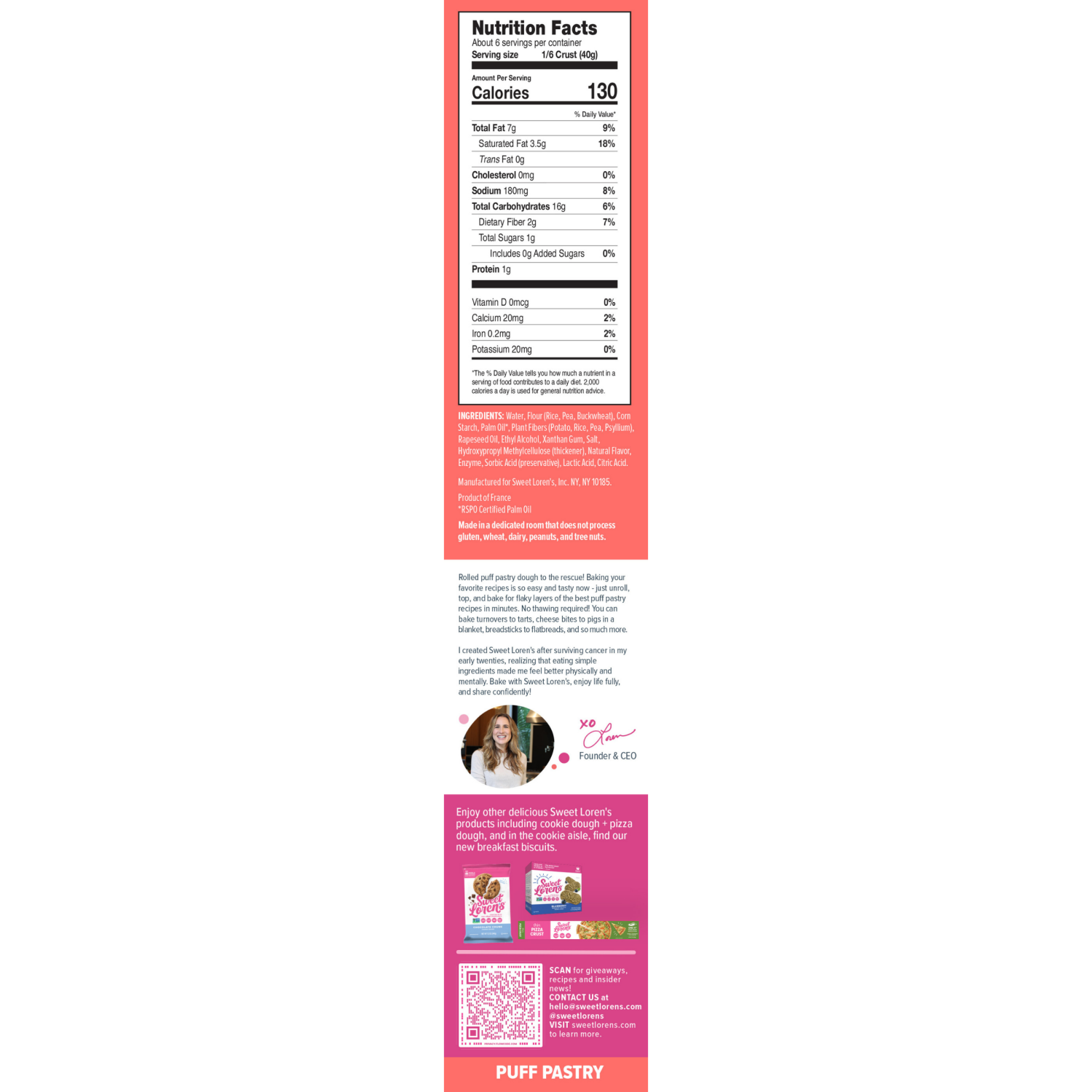 slide 2 of 3, Sweet Loren's Flaky Puff Pastry - 8.5oz, 8.5 oz