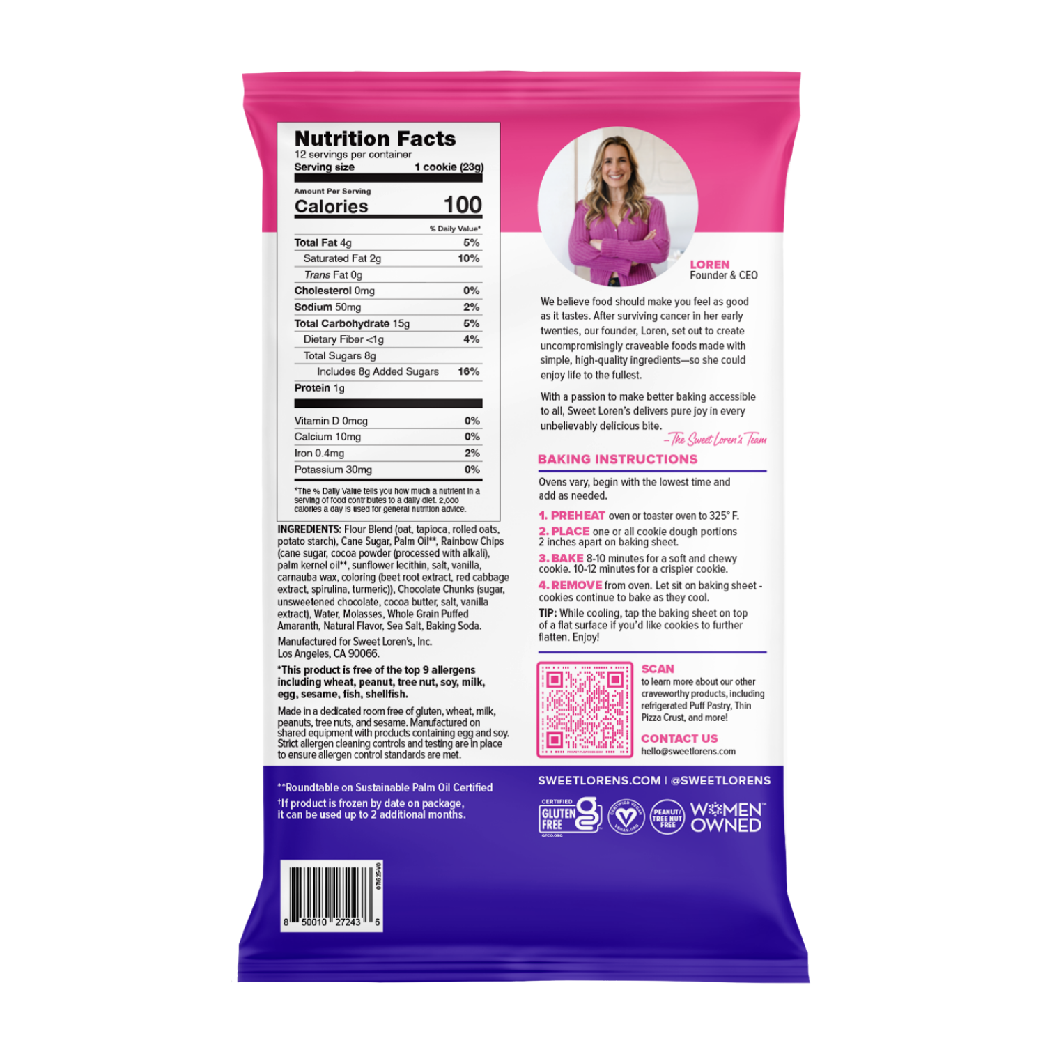 slide 2 of 2, Sweet Loren's Monster Cookie Dough, 9.6 oz, 9.6 oz