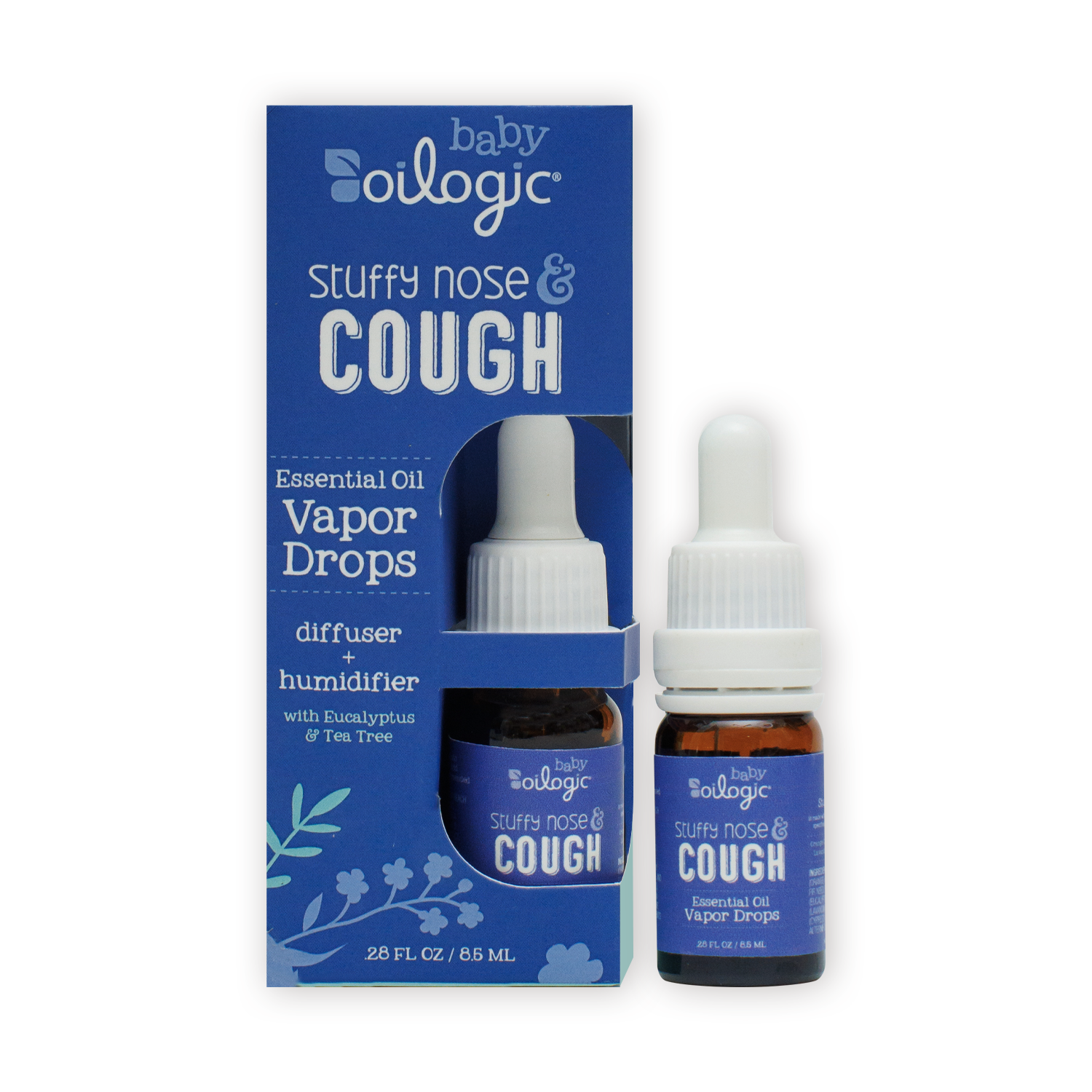 slide 2 of 2, OILOGIC Stuffy Nose & Cough Essential Oil Vapor Drops, 1 ct