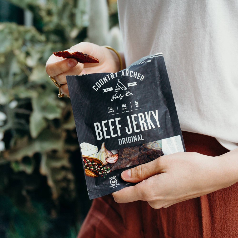 slide 3 of 5, Country Archer Provisions Grass-Fed Original Beef Jerky 2.5 oz, 2.5 oz