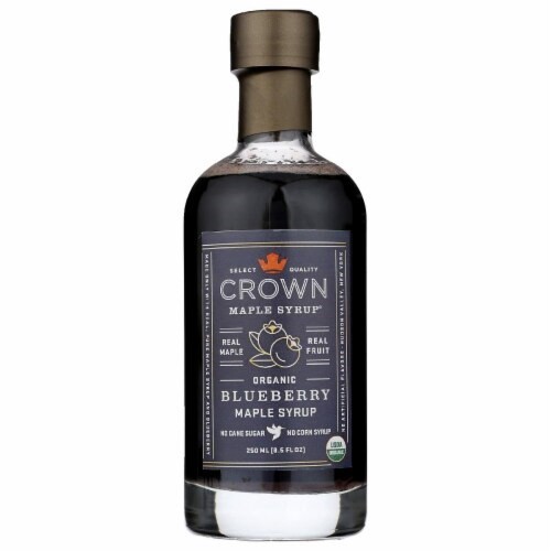 slide 1 of 1, Crown Maple Organic Blueberry Pure Maple Syrup, 8.5 oz