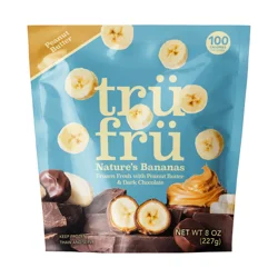 Tru Fru Bananas Hyper-Chilled in Peanut Butter & Dark Chocolate