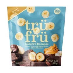 Tru Fru Bananas Hyper-Chilled in Peanut Butter & Dark Chocolate