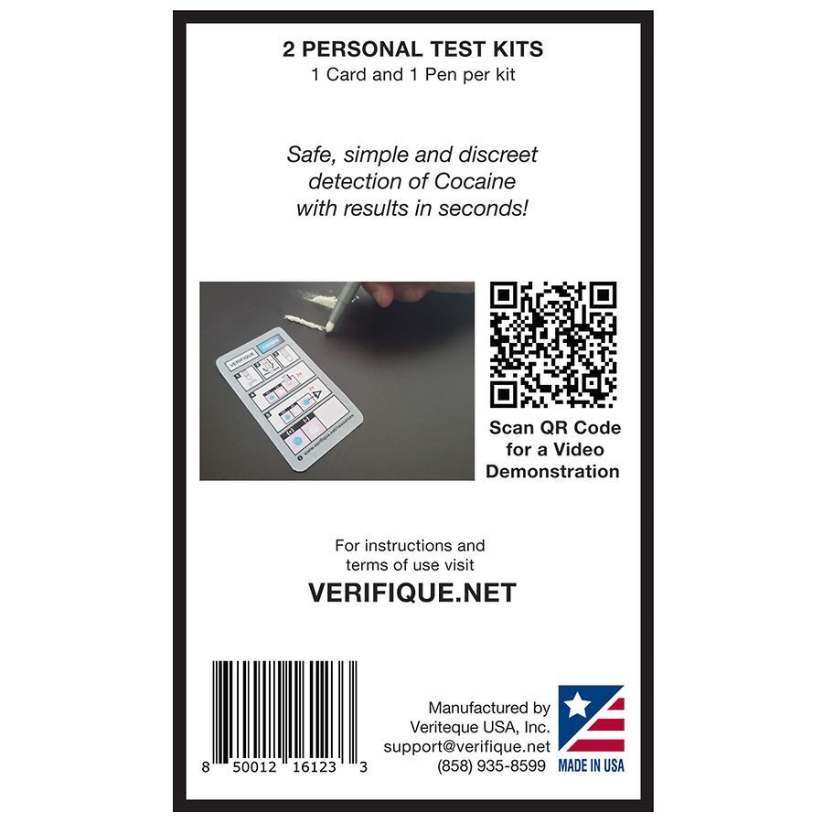 slide 3 of 3, Verifique Cocaine Test Kits, 2 ct