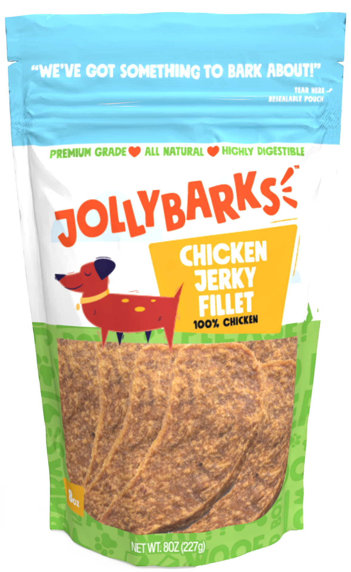 slide 1 of 1, JOLLYBARKS Jolly Barks Chicken Jerky Fillet 8oz, 8 oz