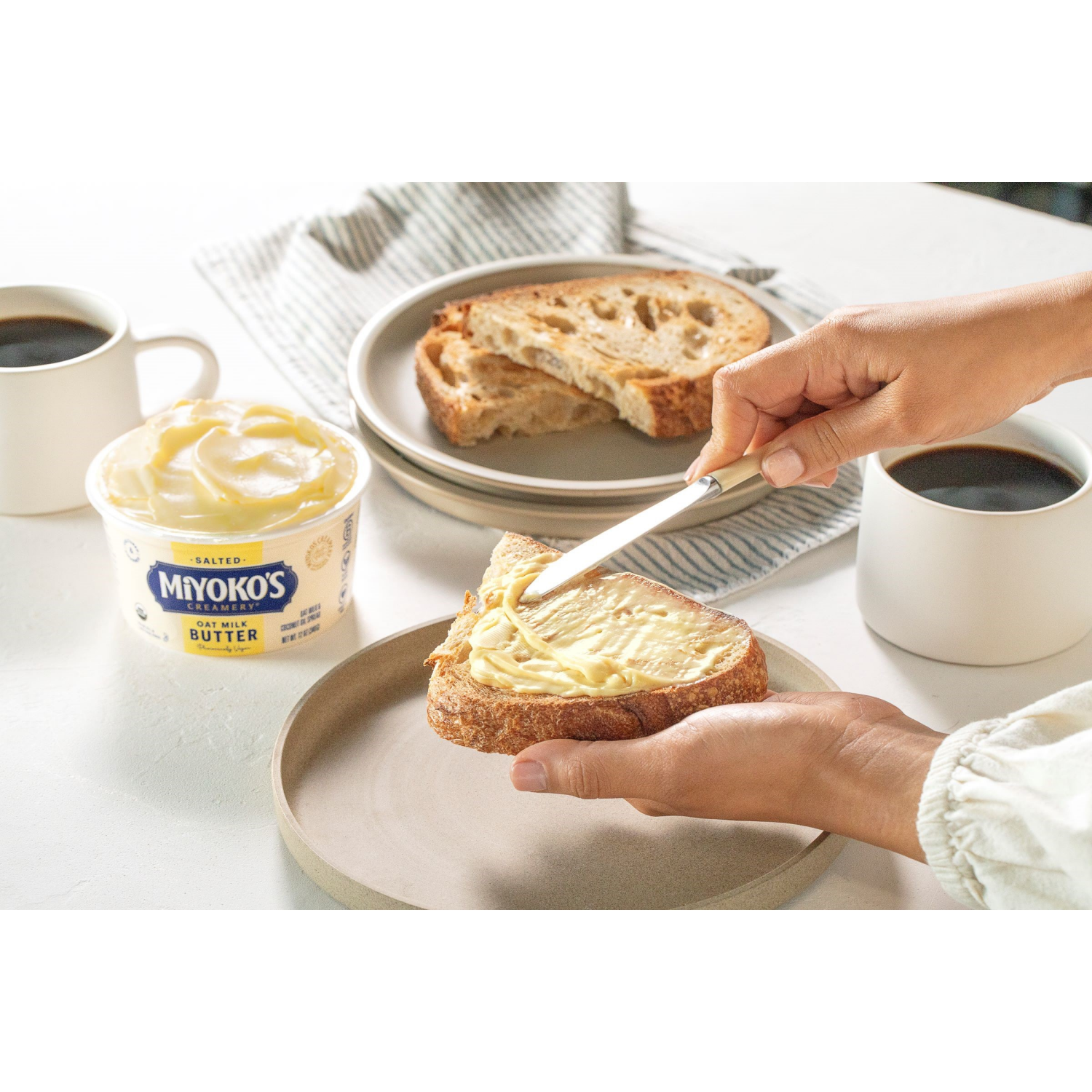 slide 4 of 4, Miyoko's Creamery Oat Milk Salted Butter 12 oz, 12 oz