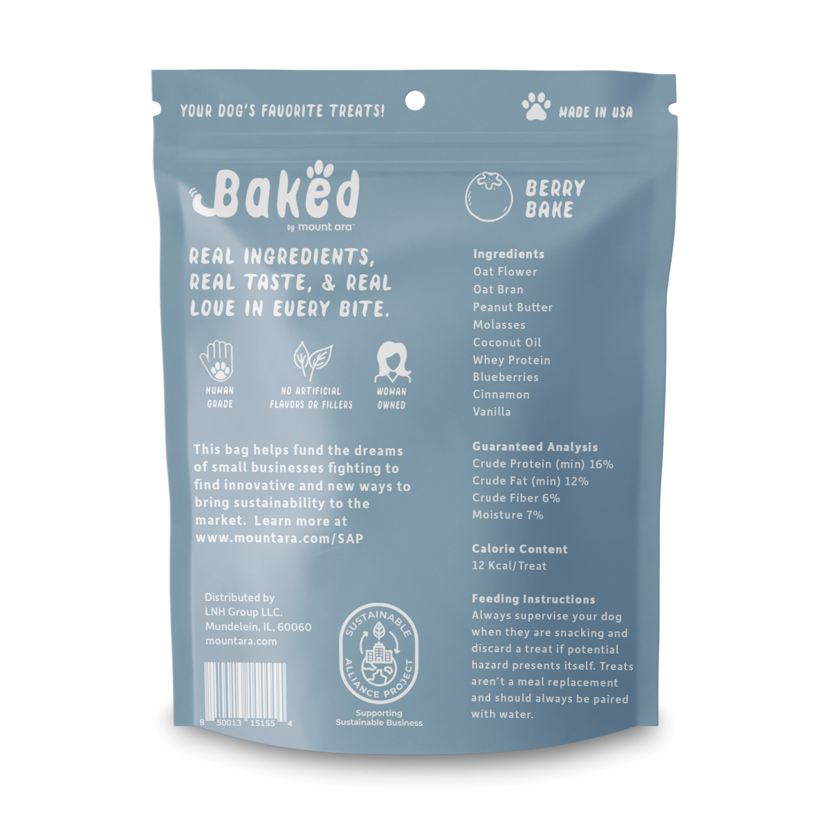 slide 2 of 2, Mt Ara Baked Dog Treats Berry Bake 6 Oz., 6 oz