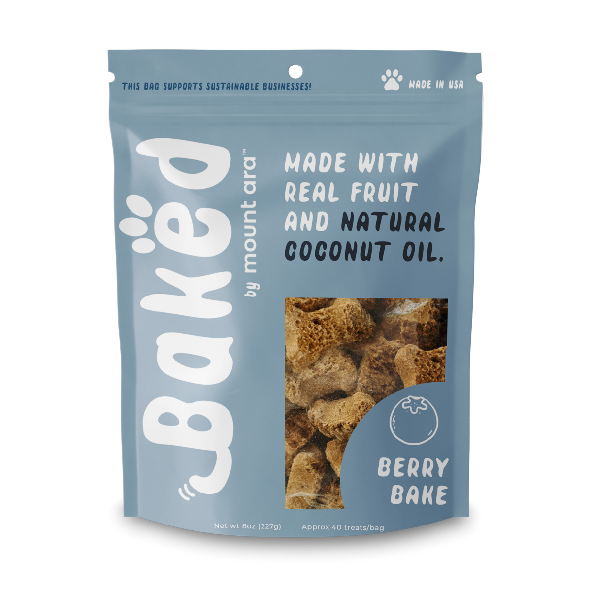 slide 1 of 2, Mt Ara Baked Dog Treats Berry Bake 6 Oz., 6 oz