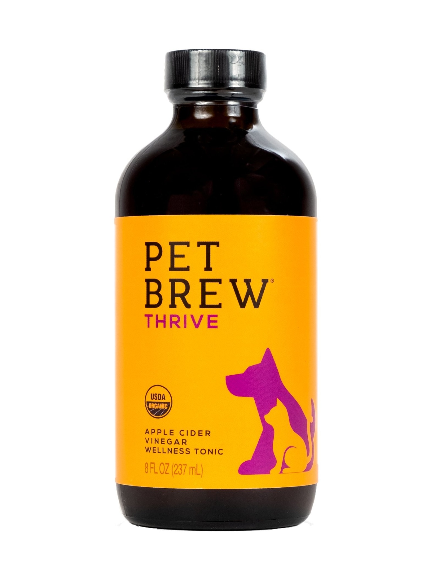 slide 1 of 1, Fire Brew Pet Brew Apple Cider Vinegar Wellness Tonic, Thrive Blend, 8 fl oz