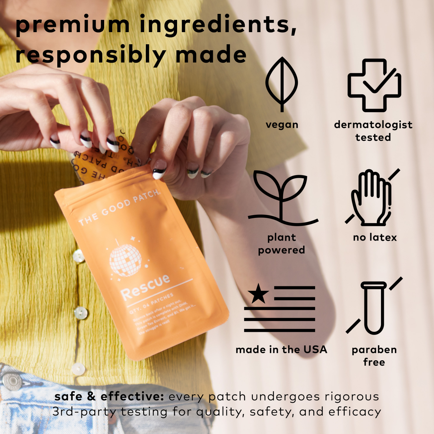 slide 2 of 8, The Good Patch Rescue Patches 4 ea, 4 ct