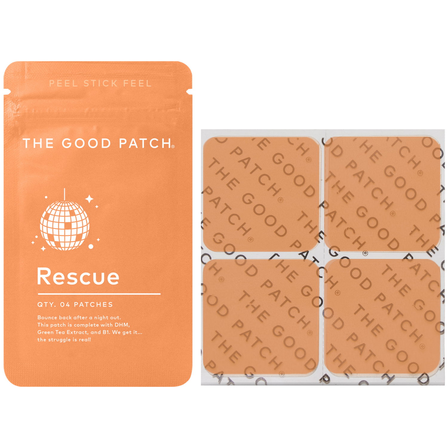 slide 1 of 8, The Good Patch Rescue Patches 4 ea, 4 ct