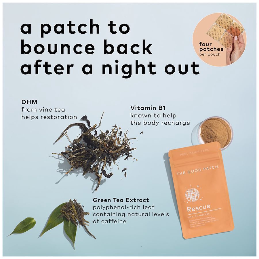 slide 5 of 5, The Good Patch Rescue Patches 4 ea, 4 ct