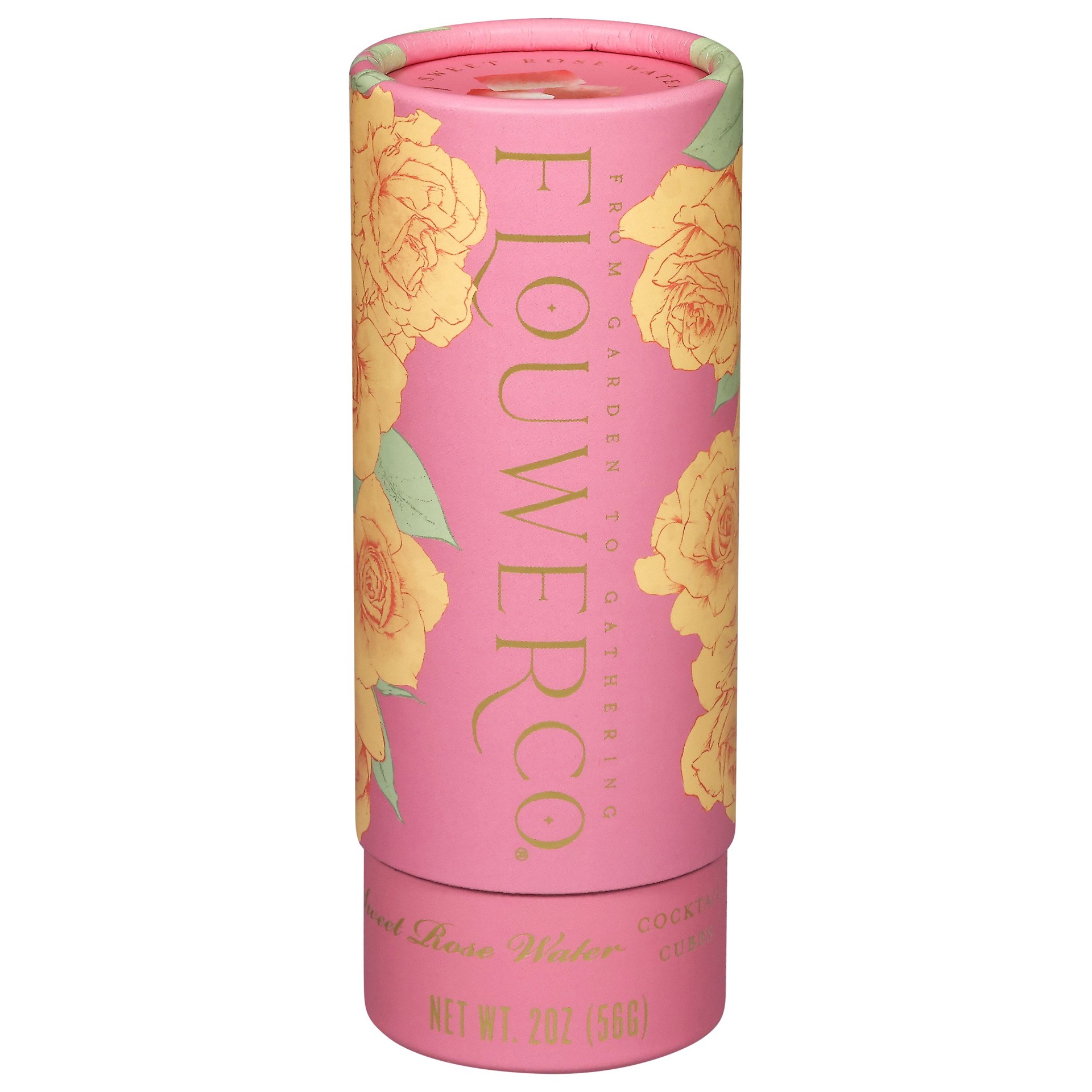 slide 1 of 1, Flouwer Co Sweet Rose Water Cocktail Cubes, 2 oz