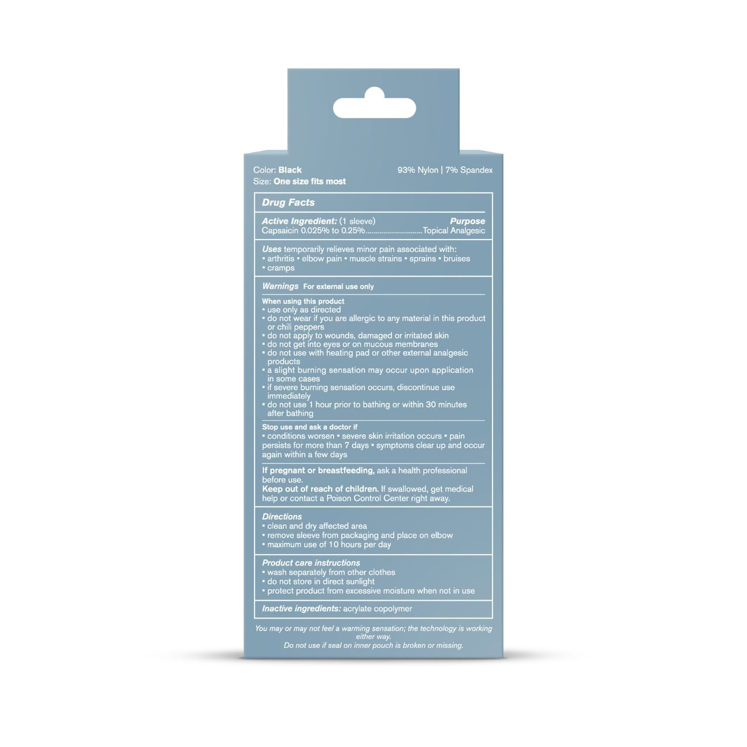 slide 8 of 8, Nufabrx Pain Relieving Medicine + Compression Arm Sleeve, 1 ct