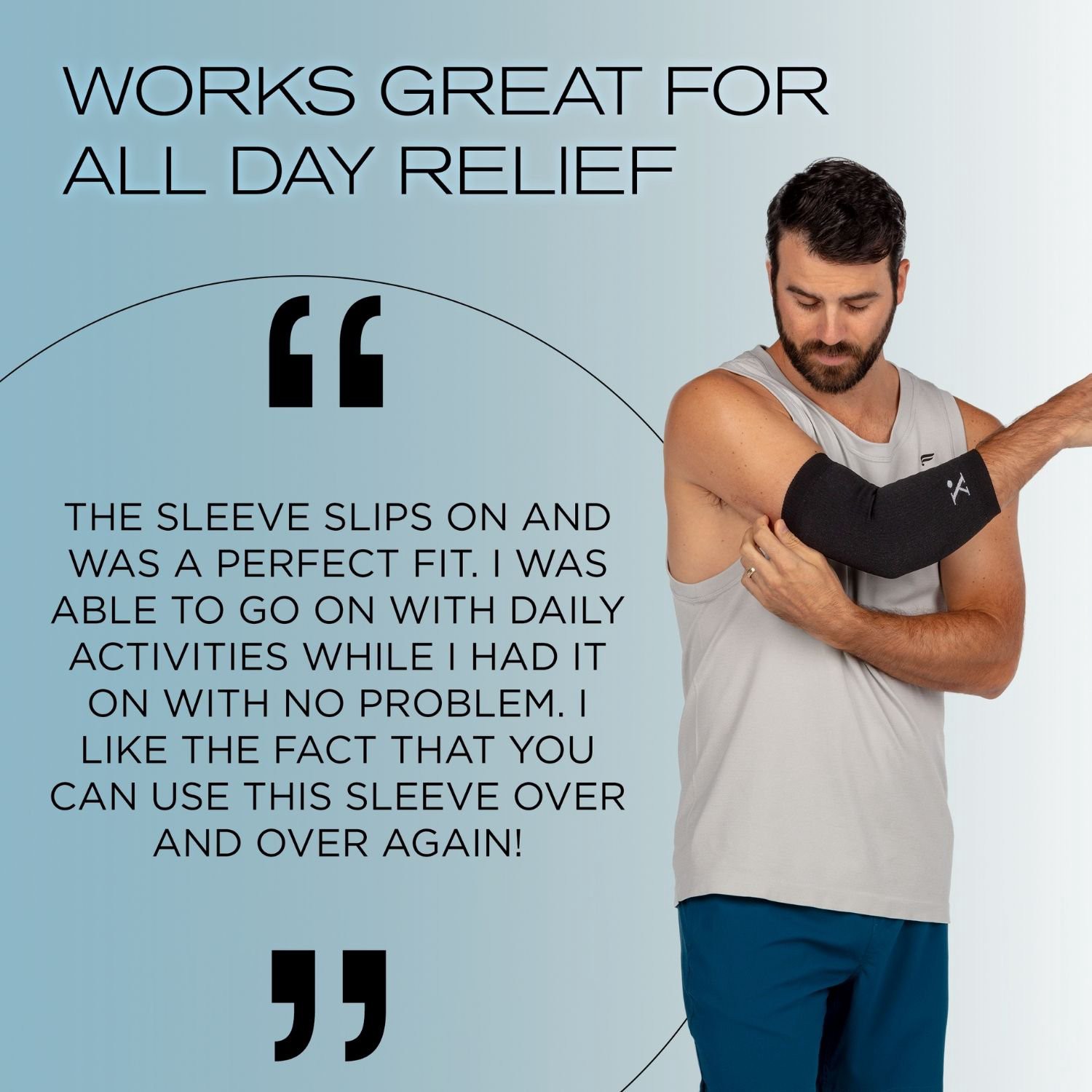 slide 2 of 8, Nufabrx Pain Relieving Medicine + Compression Arm Sleeve, 1 ct