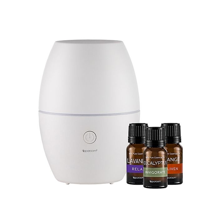 slide 2 of 3, SpaRoom Mistifier Diffuser with Essential Oil Value Pack - White, 1 ct