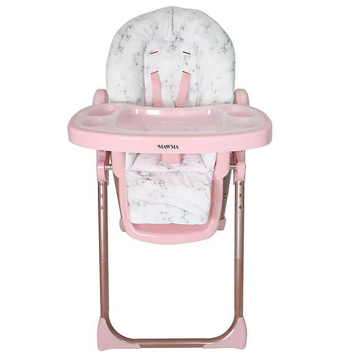 slide 2 of 8, Your Babiie MAWMA by Snooki Fitzrovia High Chair - Rose Gold Marble, 1 ct